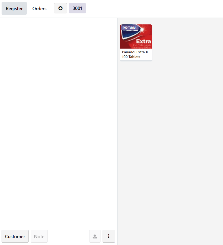 Restricted user cannot see Valium in POS