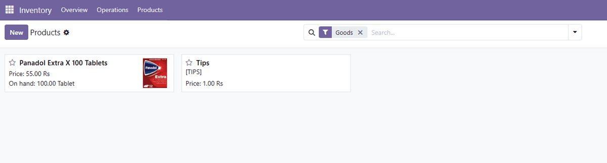 Restricted user cannot see Valium in product list